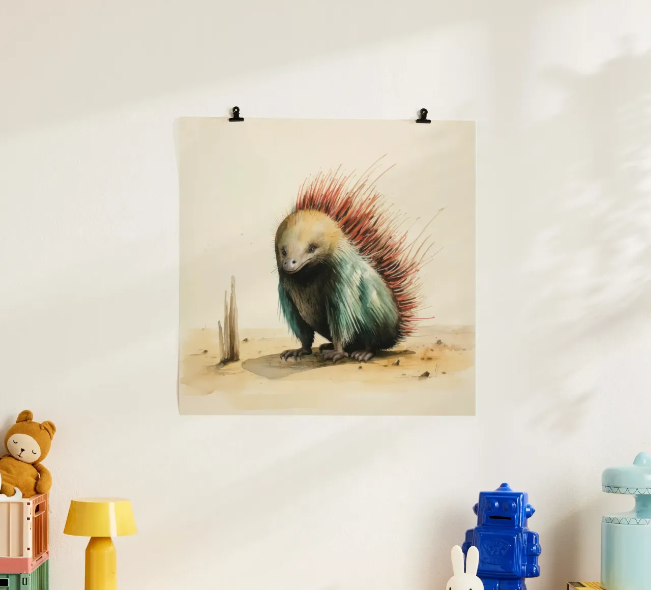 Echidna minima poster da Minimal Animal Art