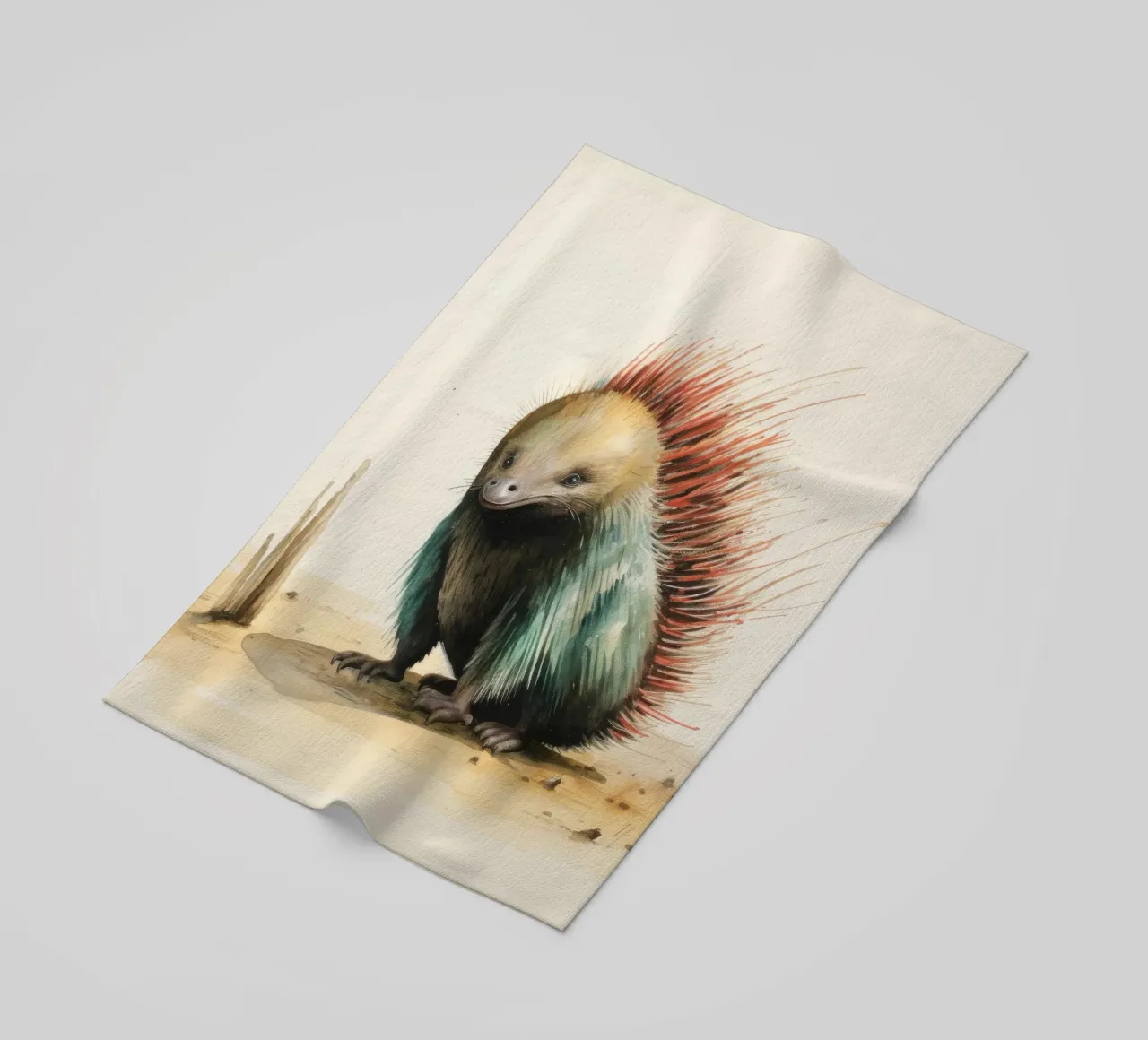 Echidna minimale 3 telo mare da Minimal Animal Art