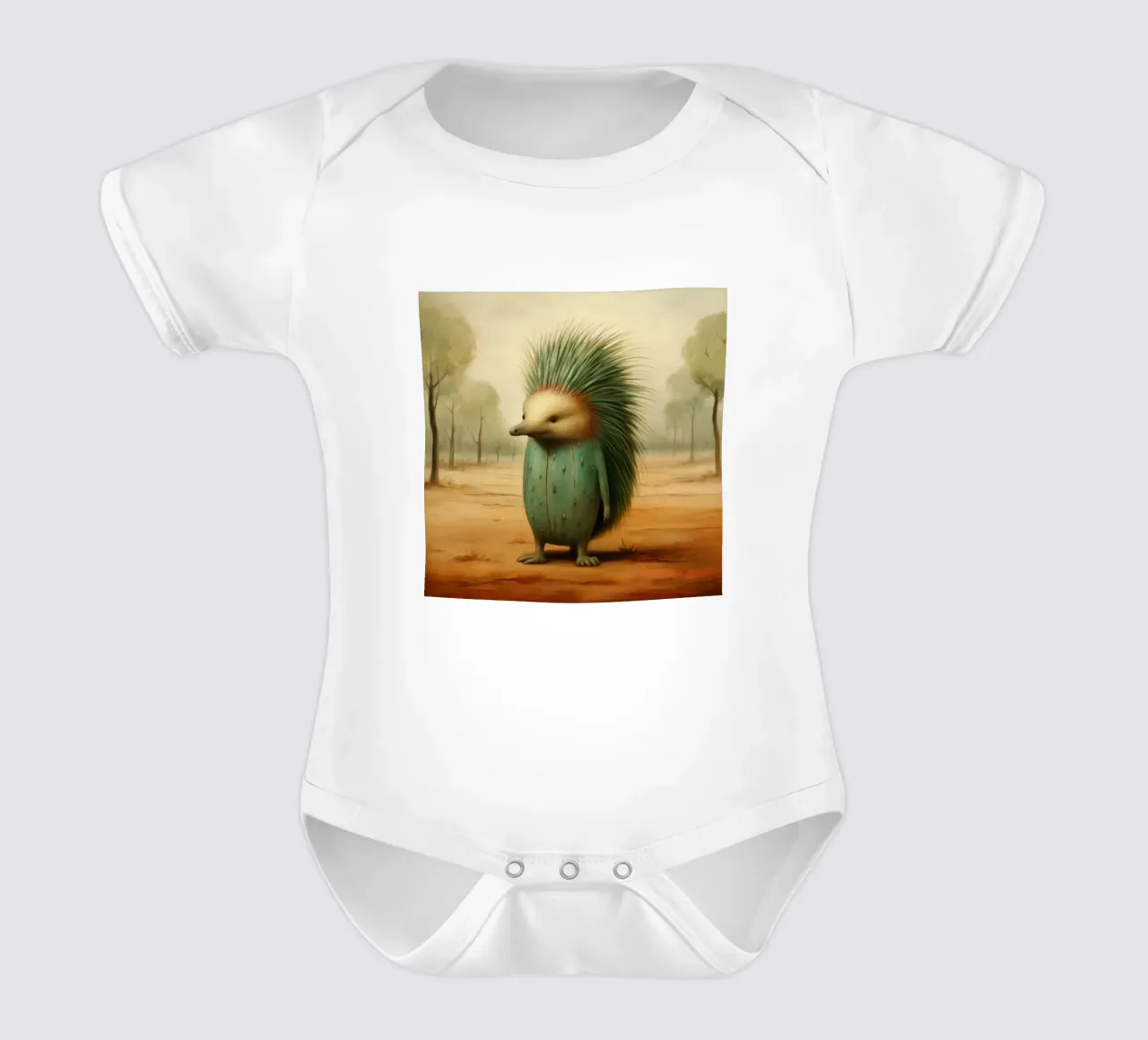 Echidna minimale 4 body neonato maniche corte da Minimal Animal Art