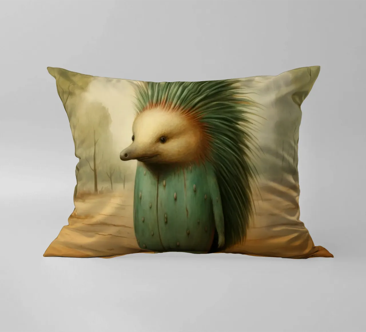 Echidna minimale 4 cuscino da Minimal Animal Art