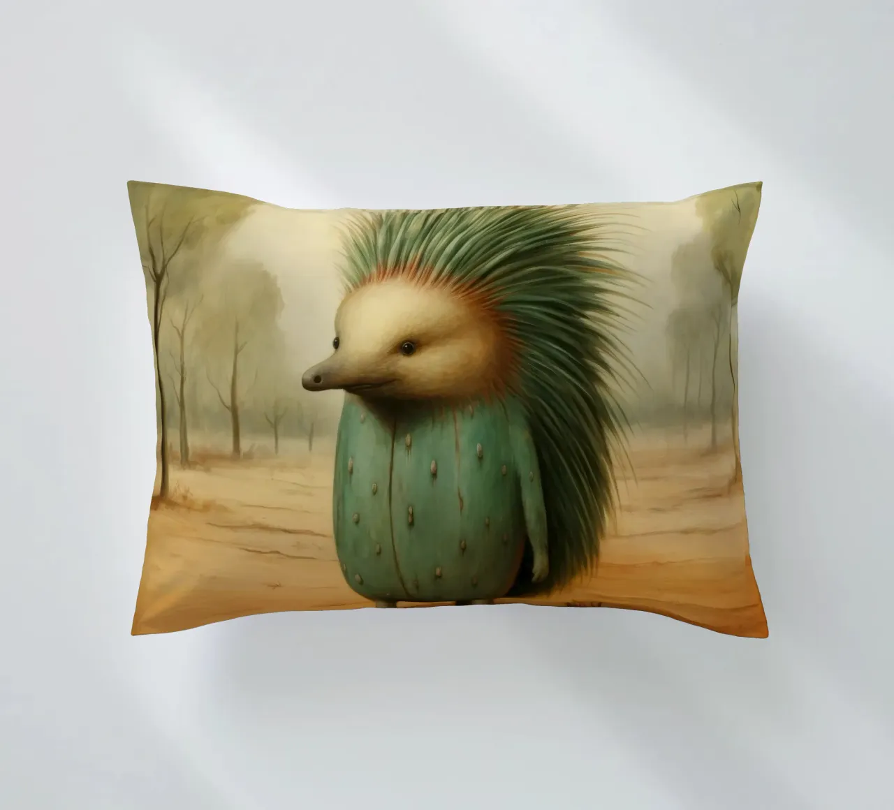 Echidna minimale 4 cuscino da Minimal Animal Art