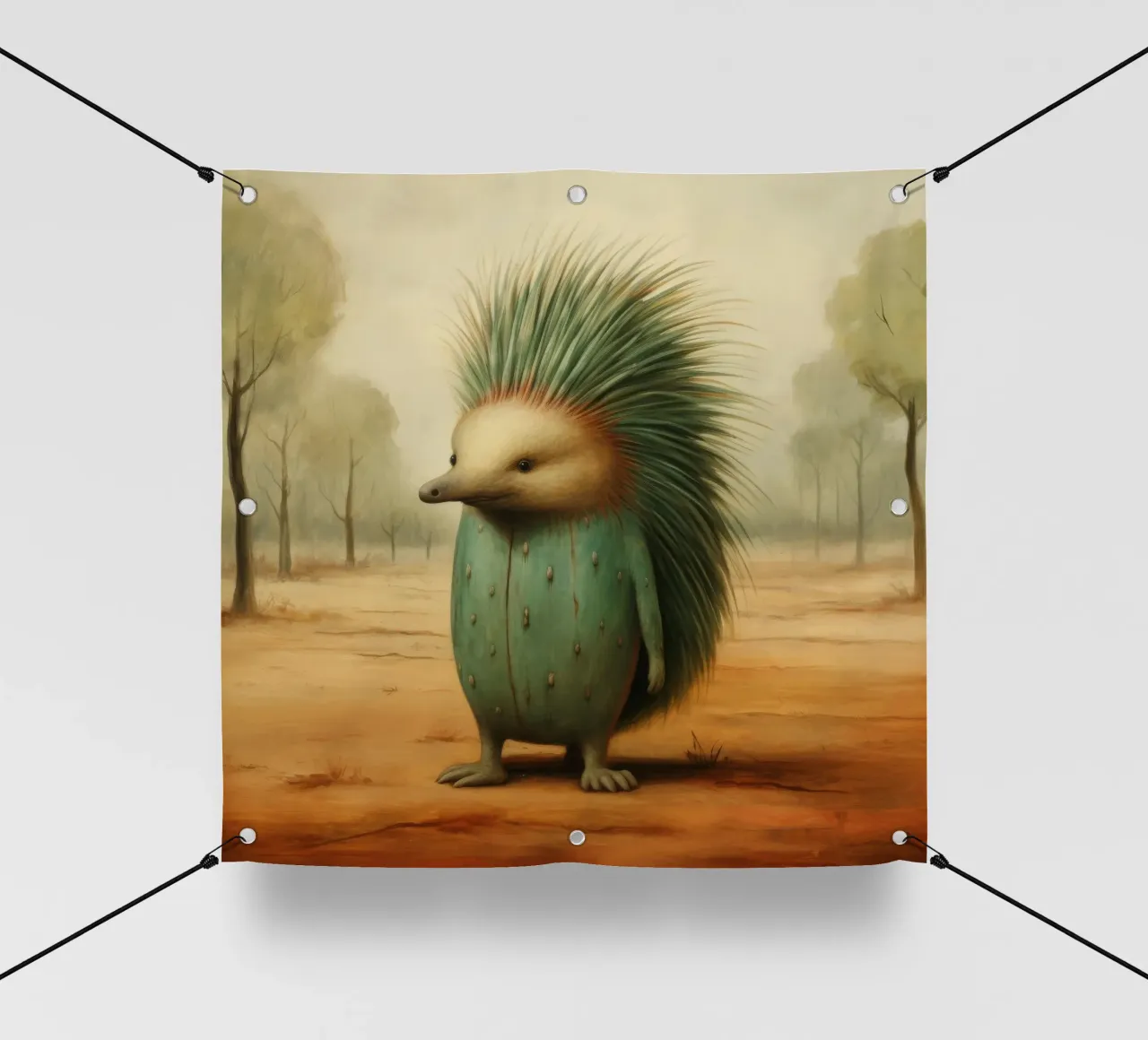 Echidna minimale 4 telo in pvc da Minimal Animal Art