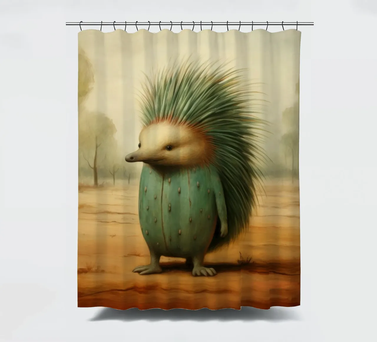 Echidna minimale 4 tenda da doccia da Minimal Animal Art