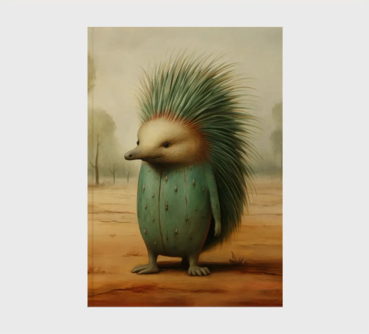Minimal Echidna 4 notebook by Minimal Animal Art