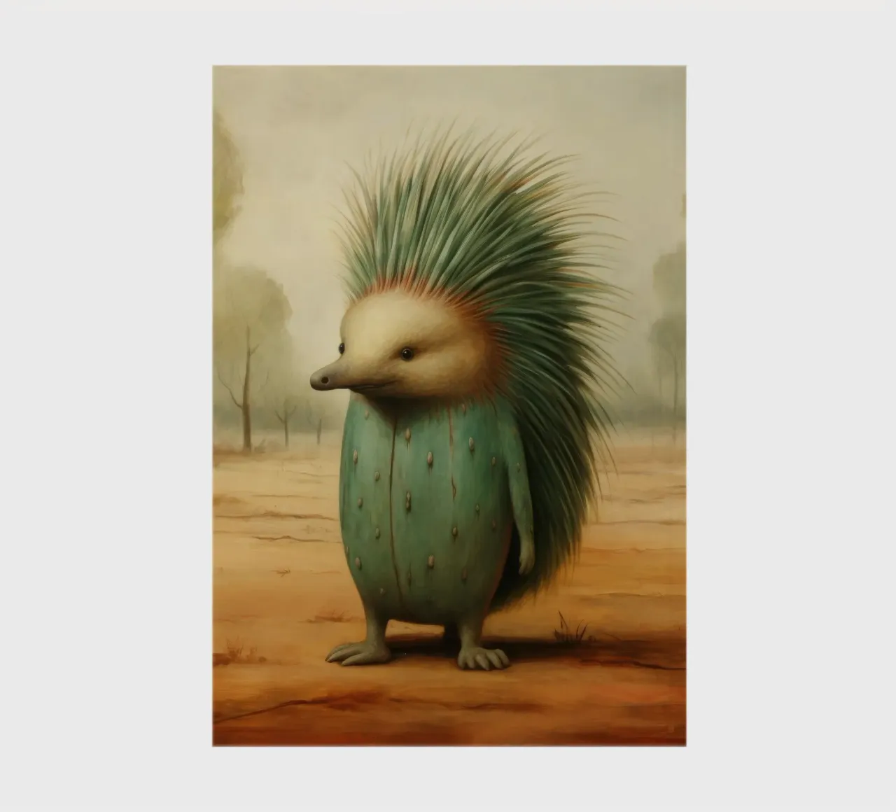 Minimal Echidna 4 notebook by Minimal Animal Art