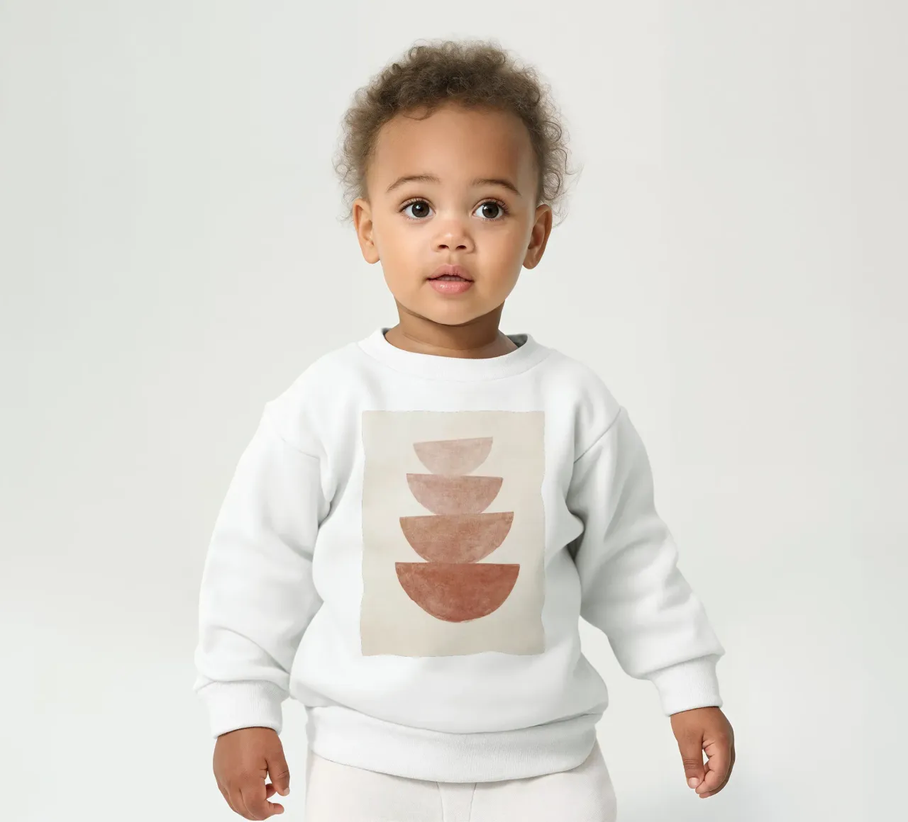 Boho Terracotta Shapes felpa neonato da apoloprints