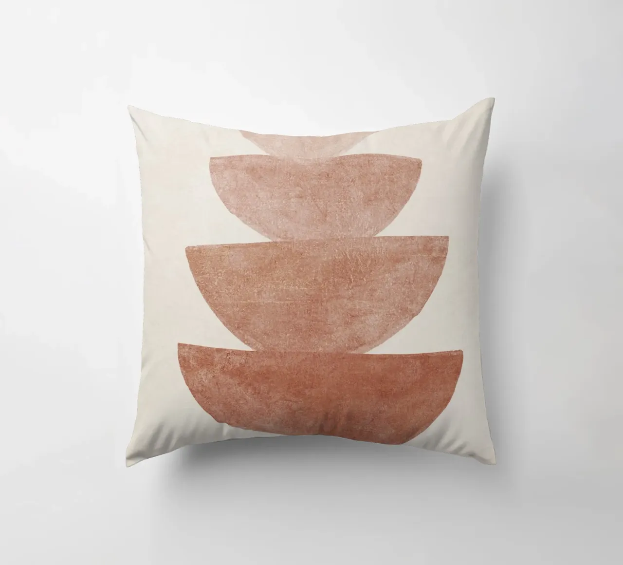 Boho Terracotta Shapes cuscino da apoloprints
