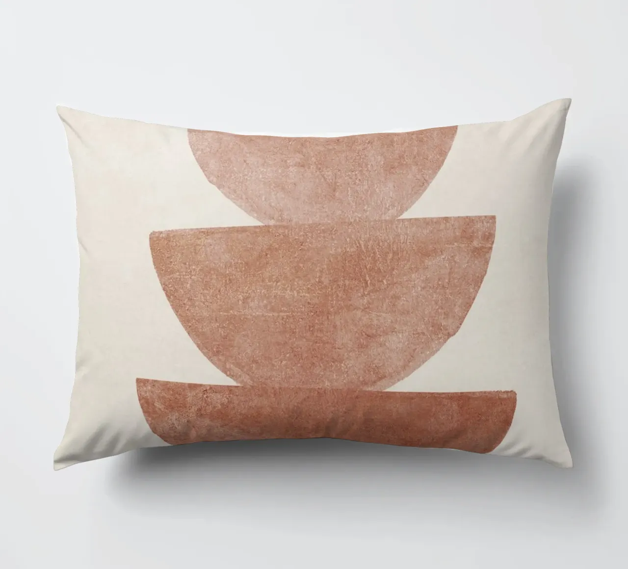 Boho Terracotta Shapes cuscino da apoloprints