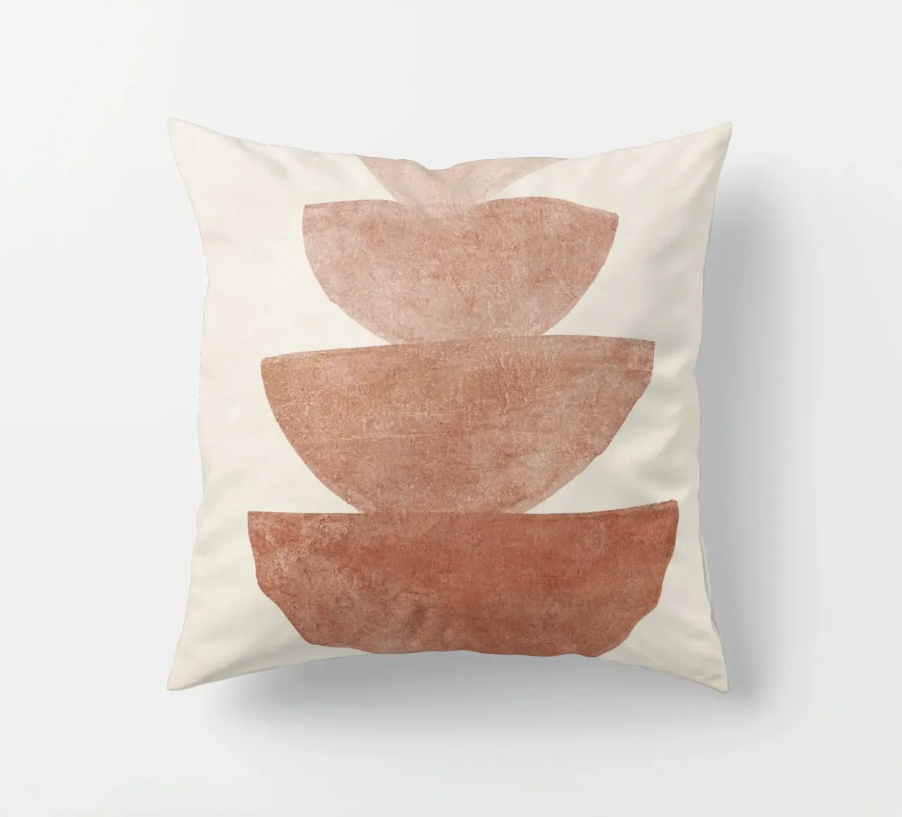 Boho Terracotta Shapes cuscino da apoloprints