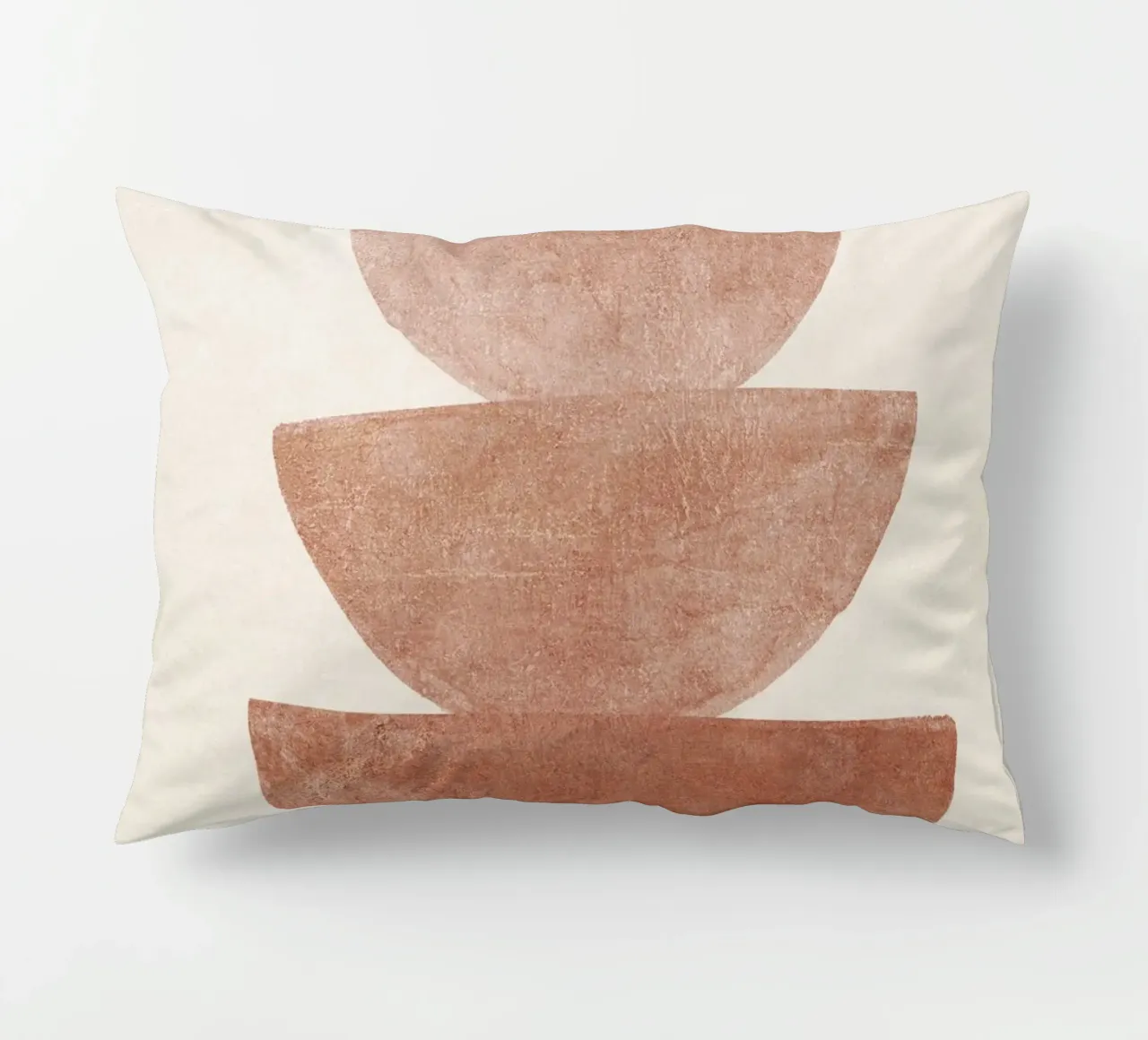 Boho Terracotta Shapes cuscino da apoloprints