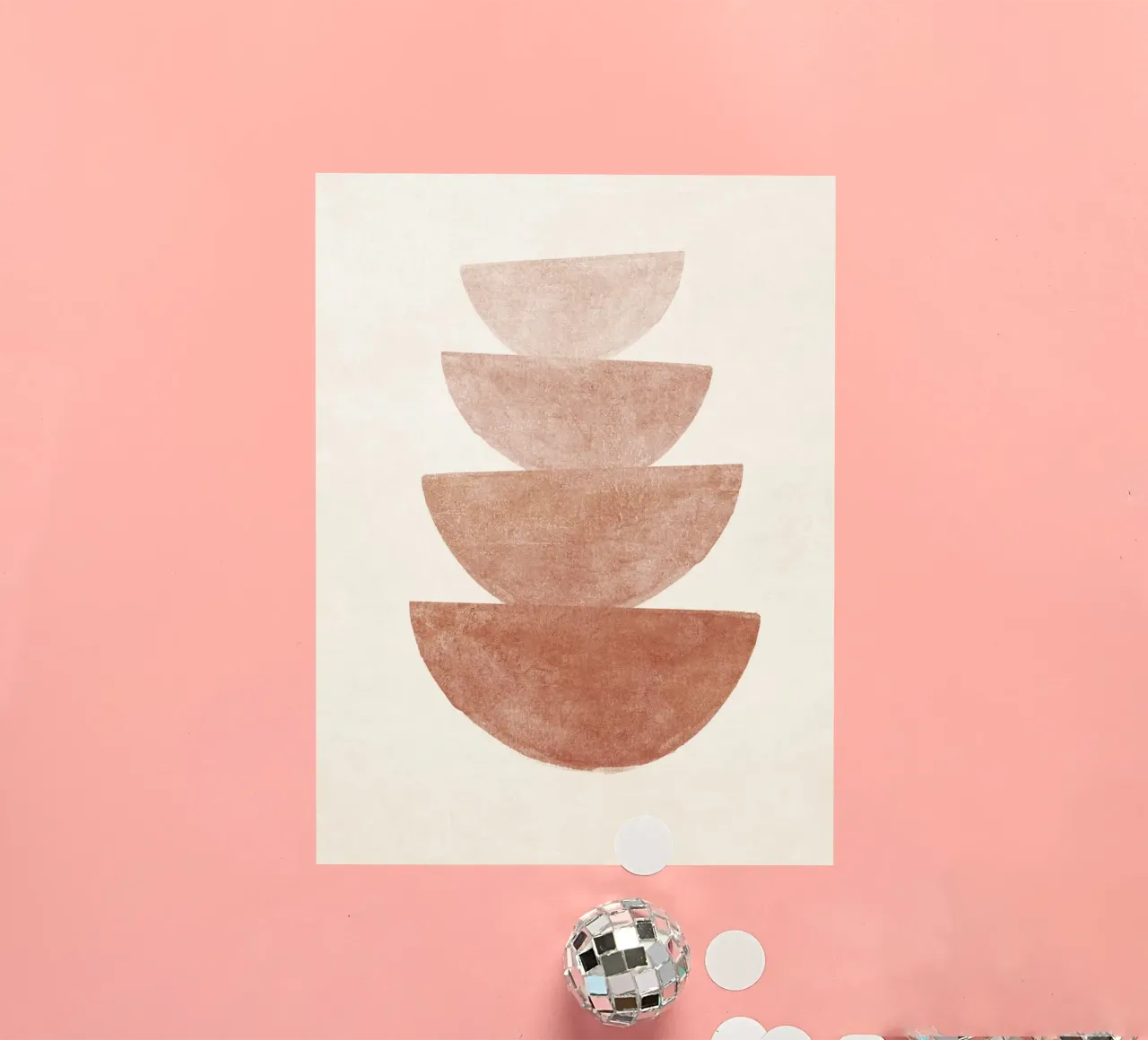 Boho Terracotta Shapes sticker by apoloprints