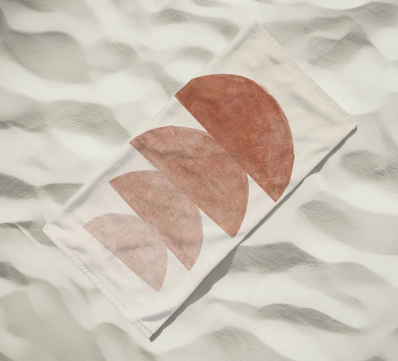 Boho Terracotta Shapes telo mare da apoloprints