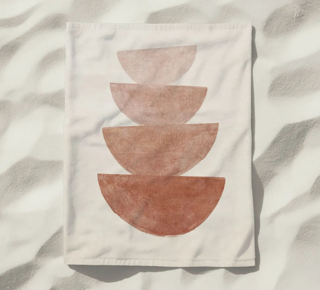 Boho Terracotta Shapes telo mare da apoloprints