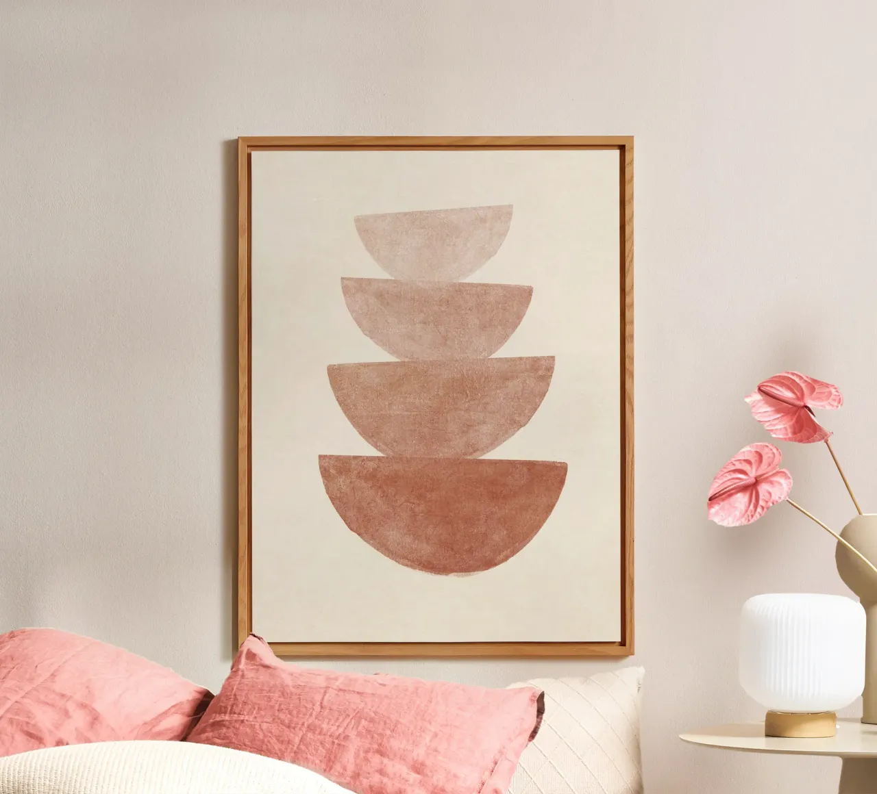 Boho Terracotta Shapes alluminio dibond da apoloprints