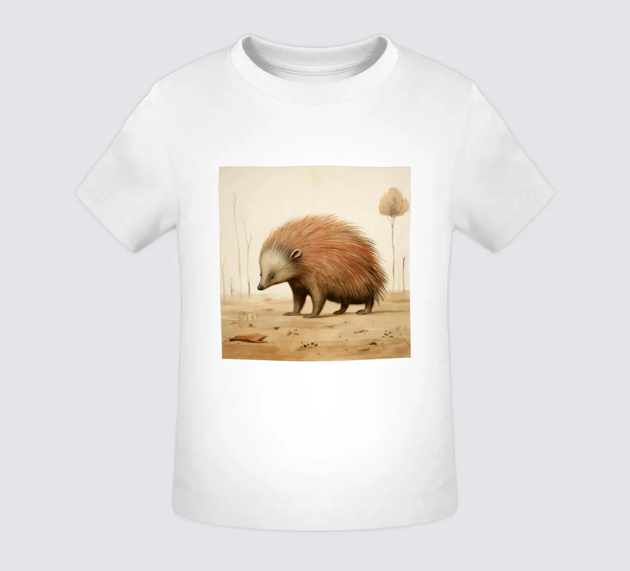 Echidna minima 1 maglietta neonato da Minimal Animal Art