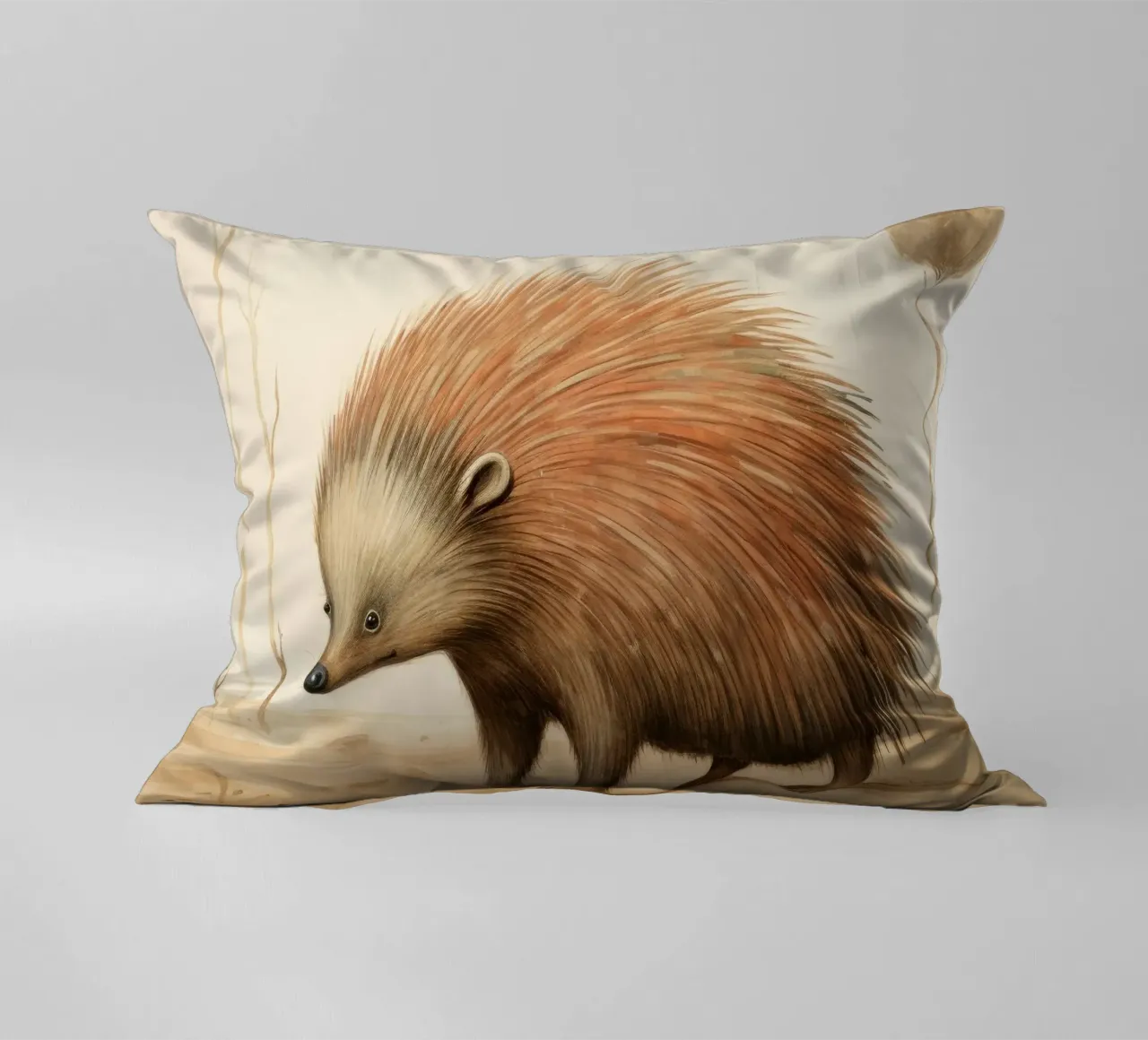 Echidna minima 1 cuscino da Minimal Animal Art