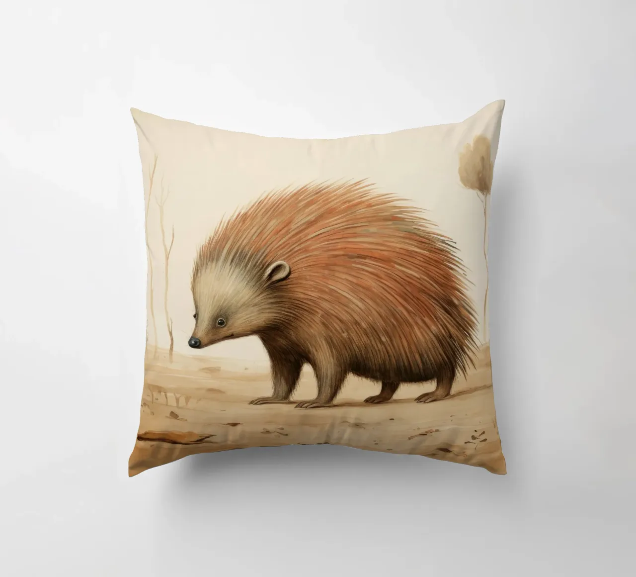 Echidna minima 1 cuscino da Minimal Animal Art