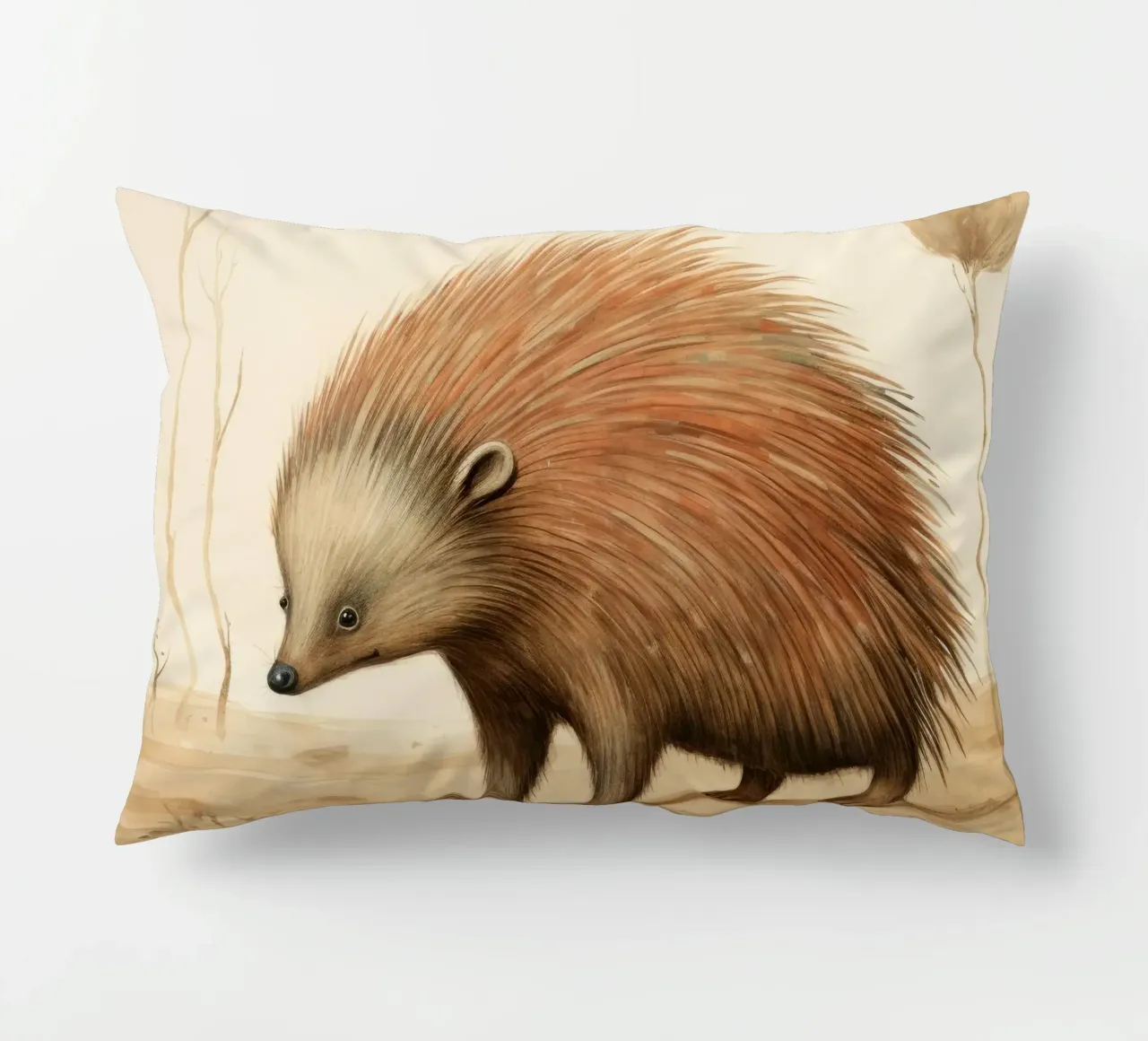 Echidna minima 1 cuscino da Minimal Animal Art