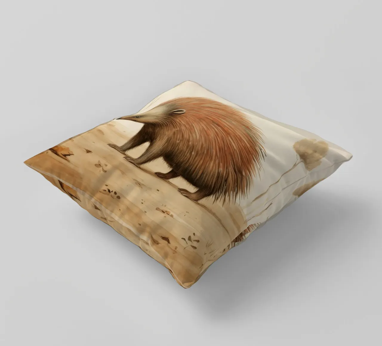 Echidna minima 1 cuscino da Minimal Animal Art