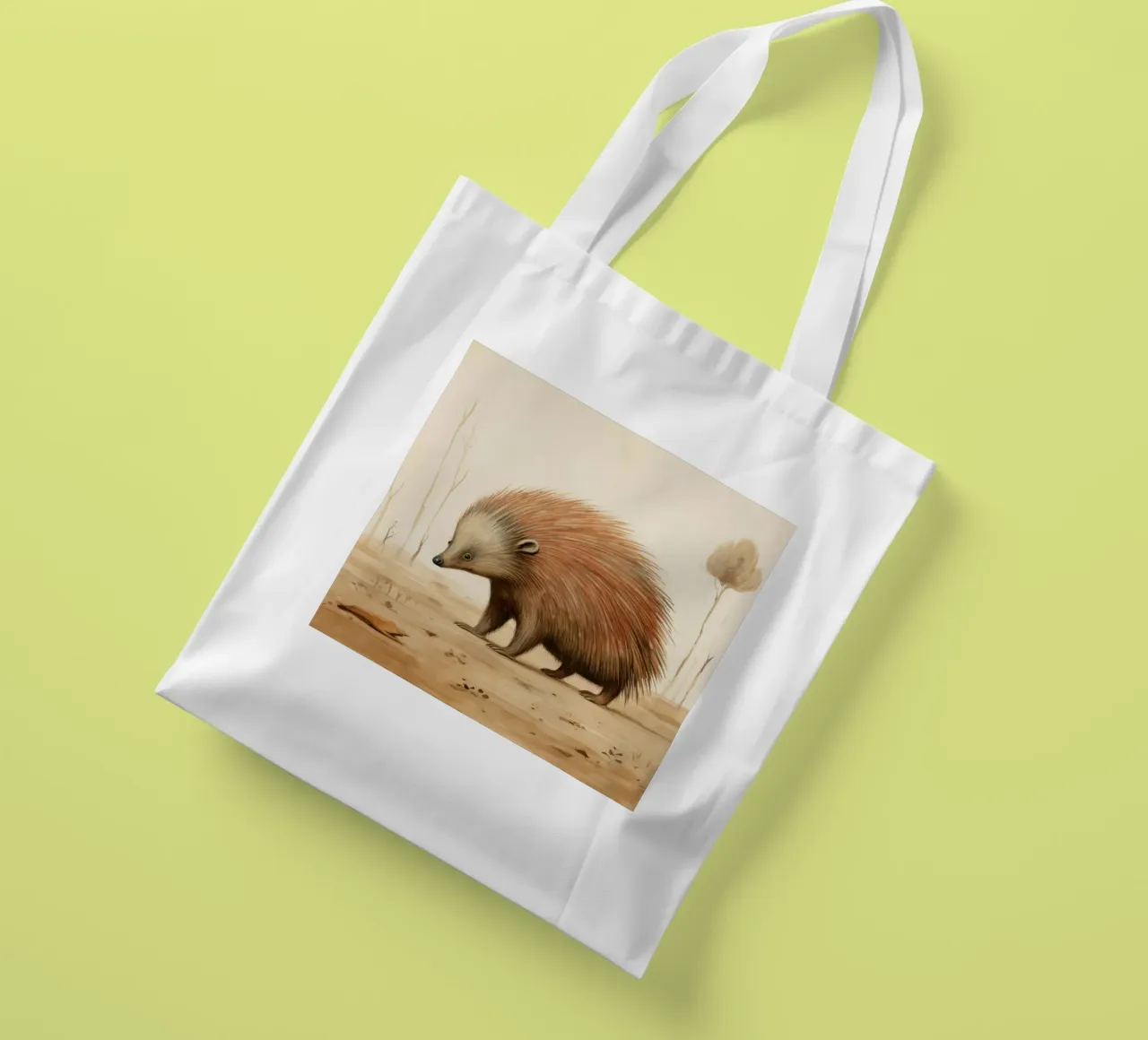Echidna minima 1 borsa in juta da Minimal Animal Art