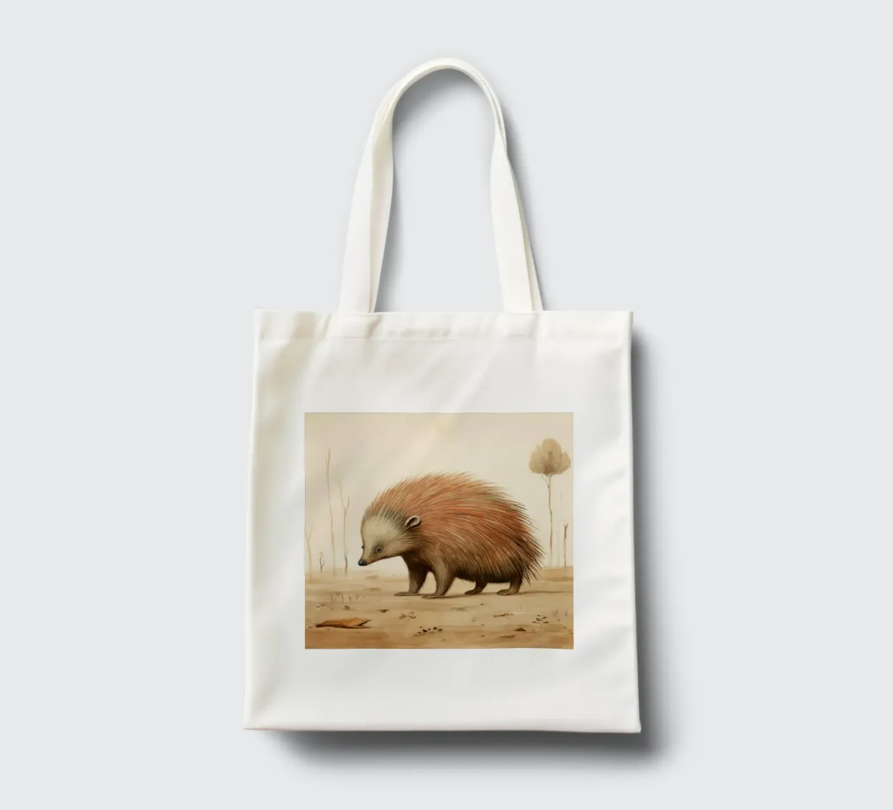 Echidna minima 1 borsa in juta da Minimal Animal Art