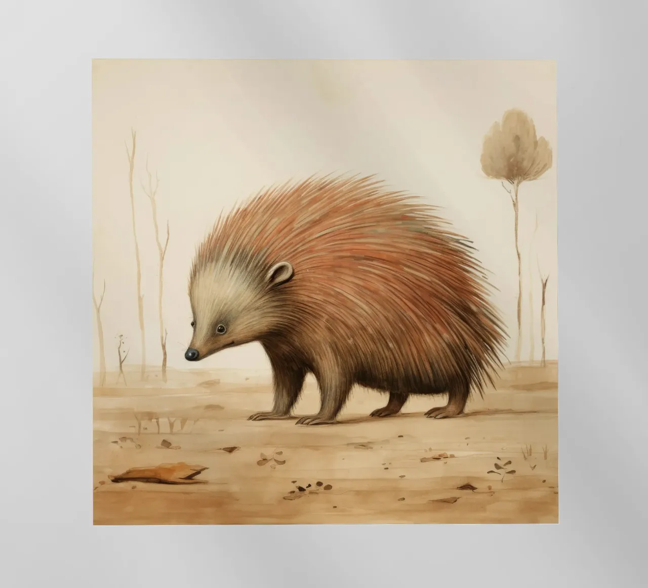 Echidna minima 1 pellicola backlit da Minimal Animal Art