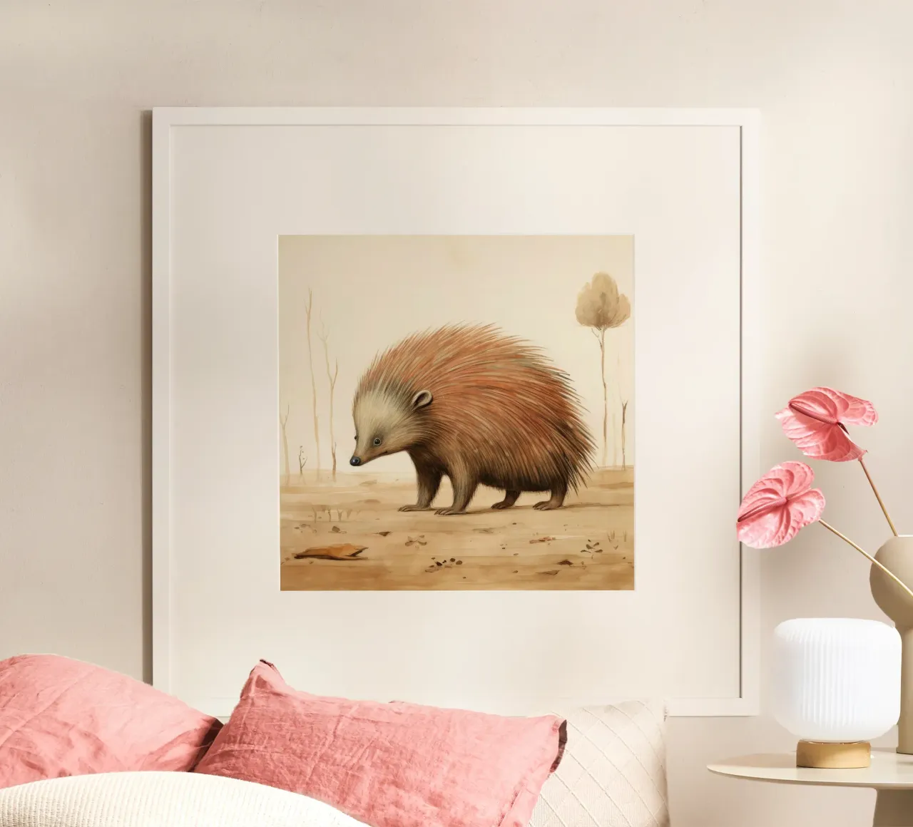 Echidna minima poster da Minimal Animal Art