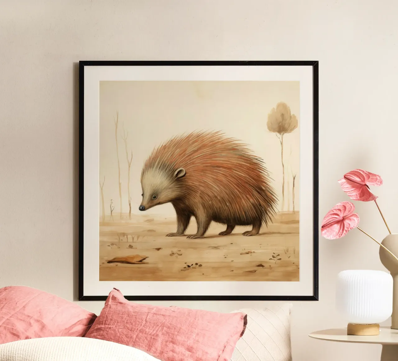 Echidna minima poster da Minimal Animal Art