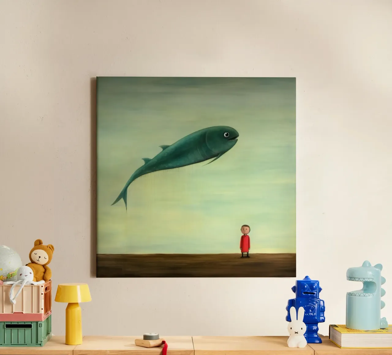 Minimum Advance 2 canvas by Minimal Animal Art