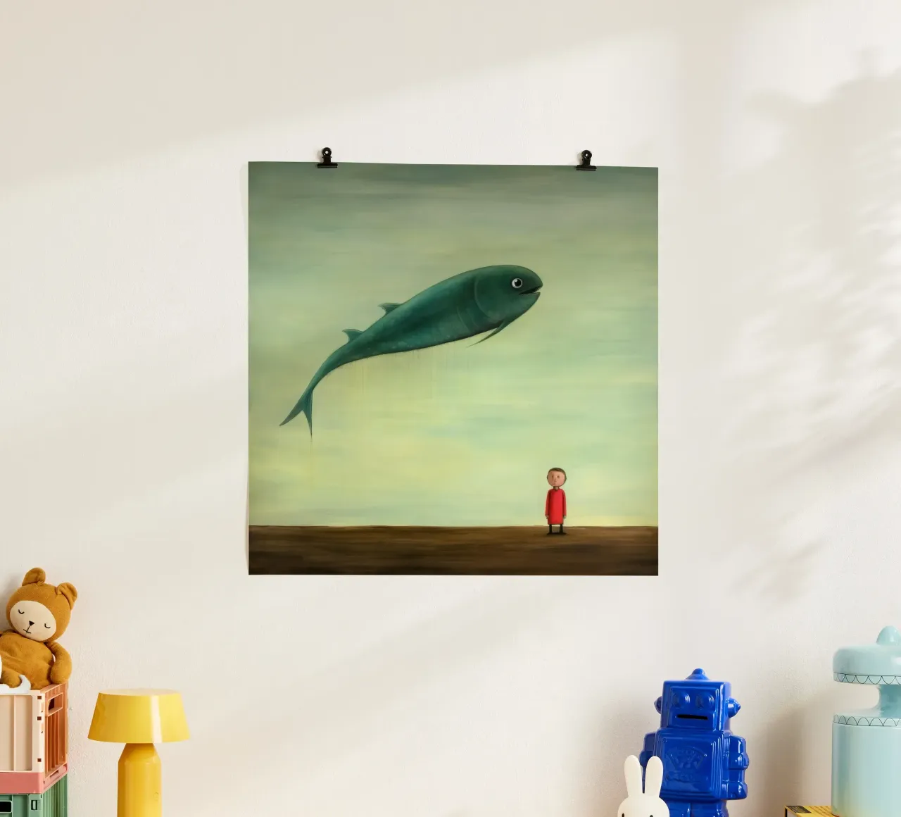 Minimo Eel poster da Minimal Animal Art