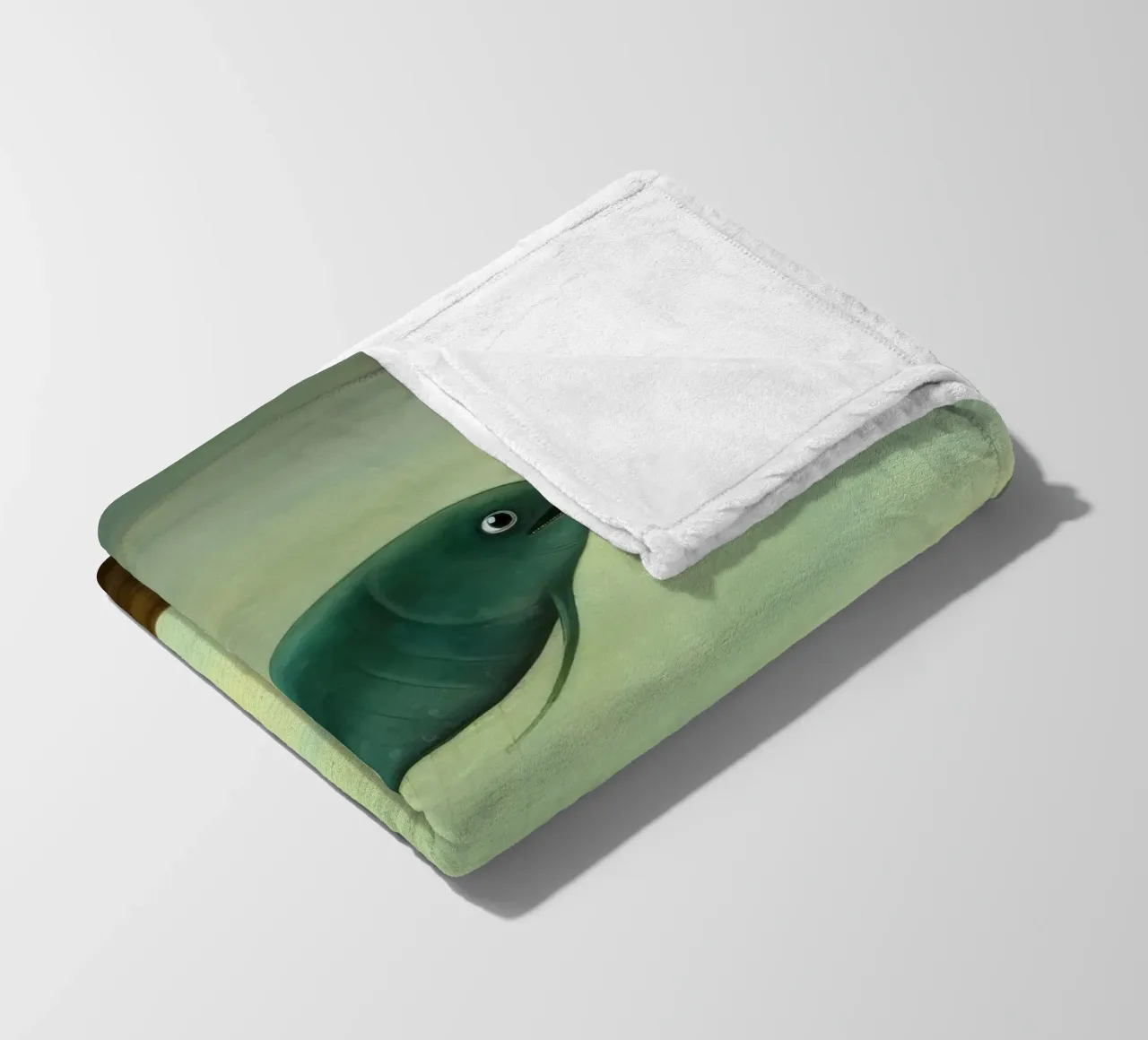 Minimaal paling fleecedeken van Minimal Animal Art