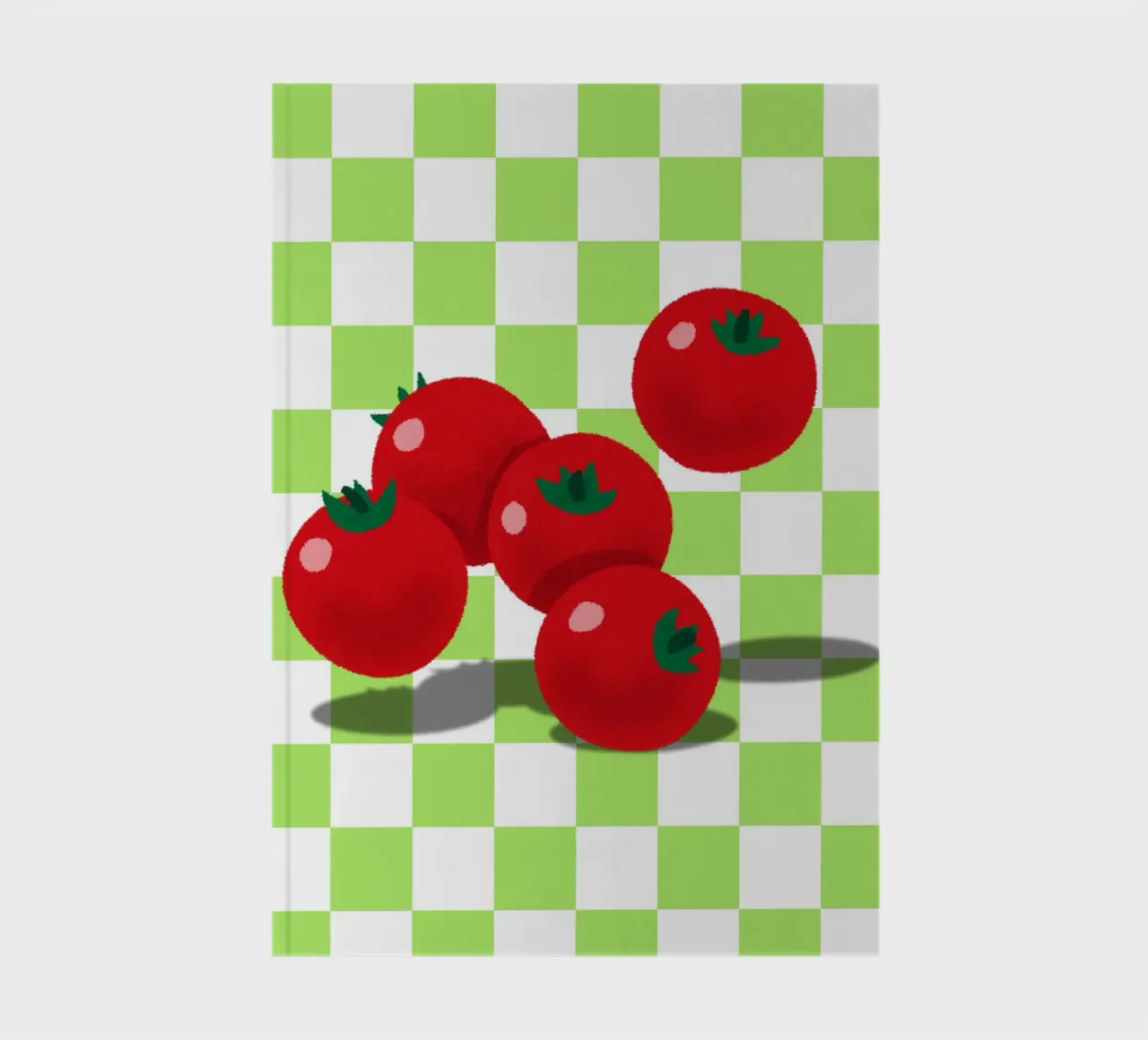 retro tomato notebook by ramosashop