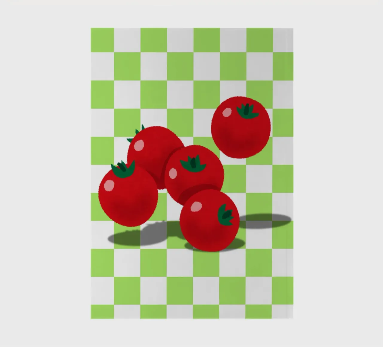 retro tomato notebook by ramosashop