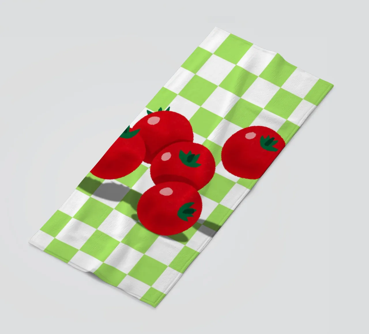 retro tomato telo mare da ramosashop