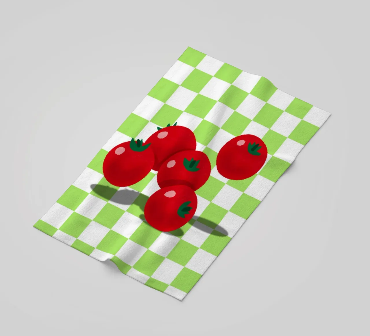 retro tomato telo mare da ramosashop