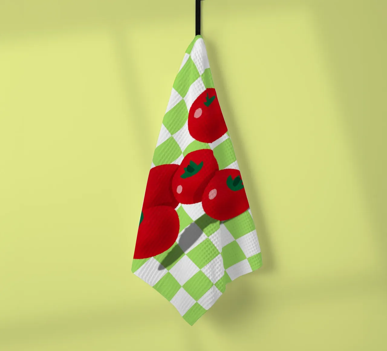 retro tomato canovaccio da cucina da ramosashop