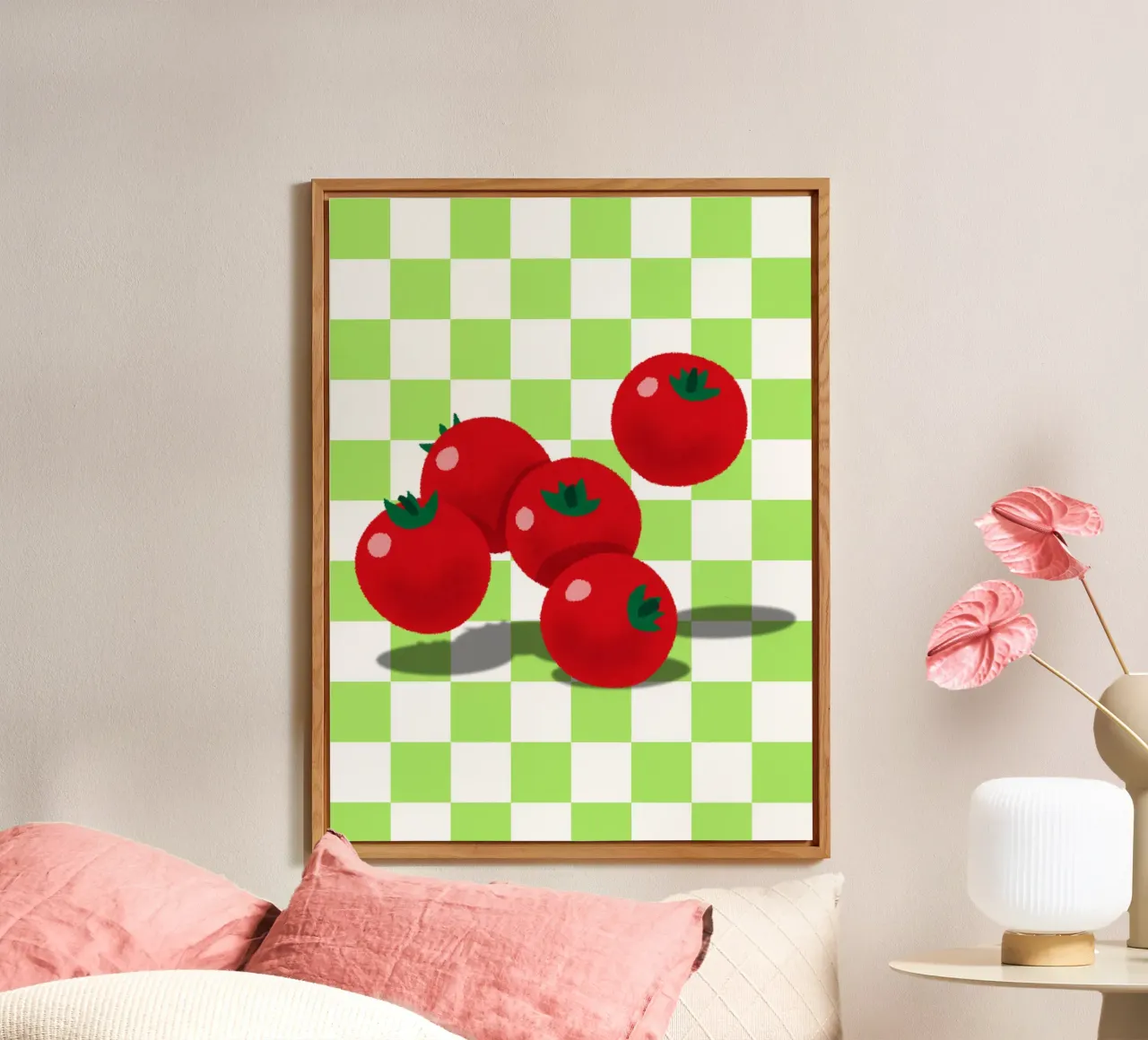retro tomato alluminio dibond da ramosashop
