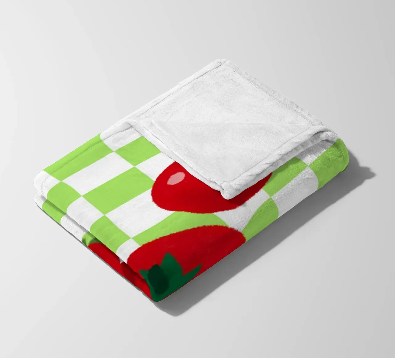 retro tomato coperta in pile da ramosashop