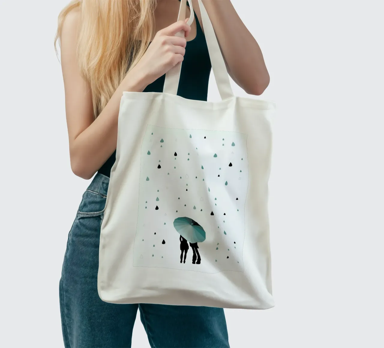 Rainy Days - Come Under My Umbrella tote bag by Sabrina Ziegenhorn
