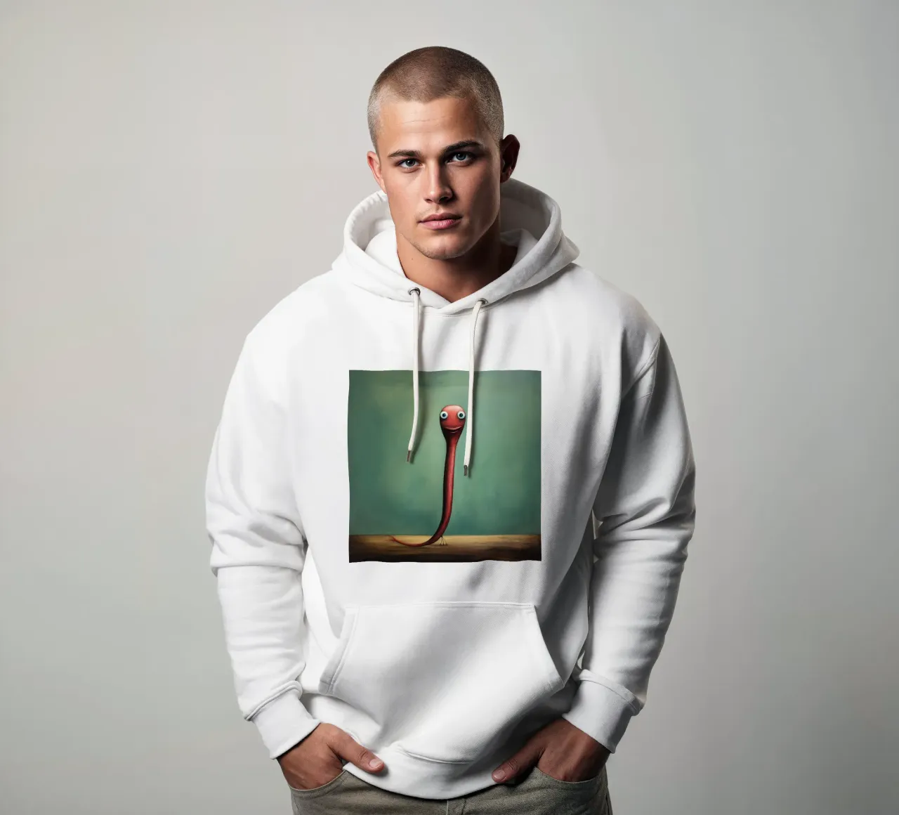 Minimum Eel sweat à capuche de Minimal Animal Art