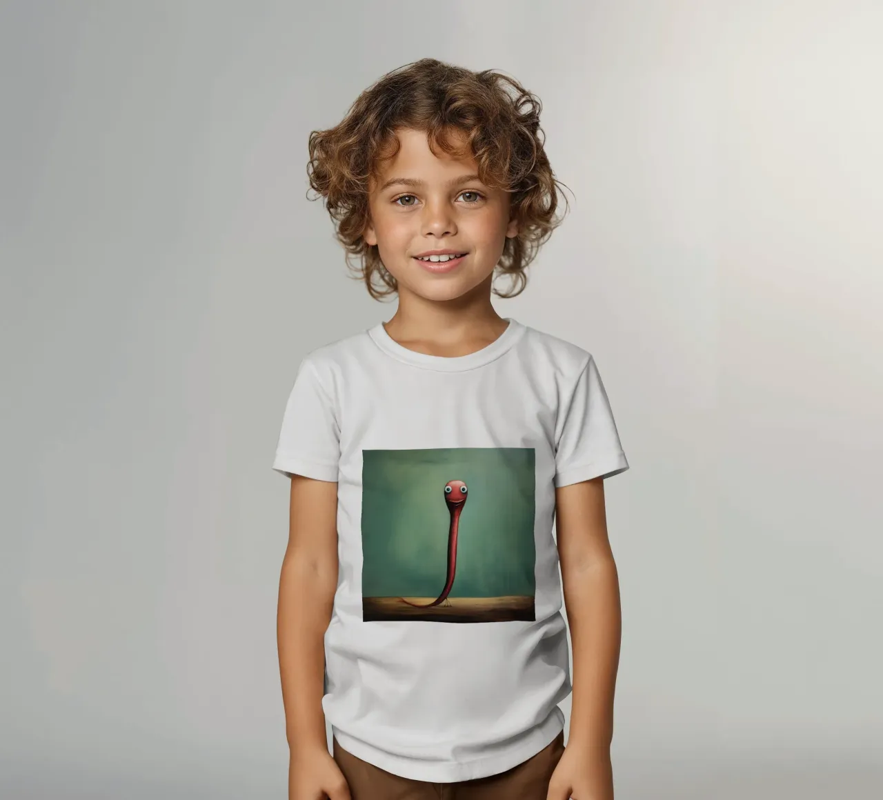 Minimo Eel t-shirt bambini da Minimal Animal Art