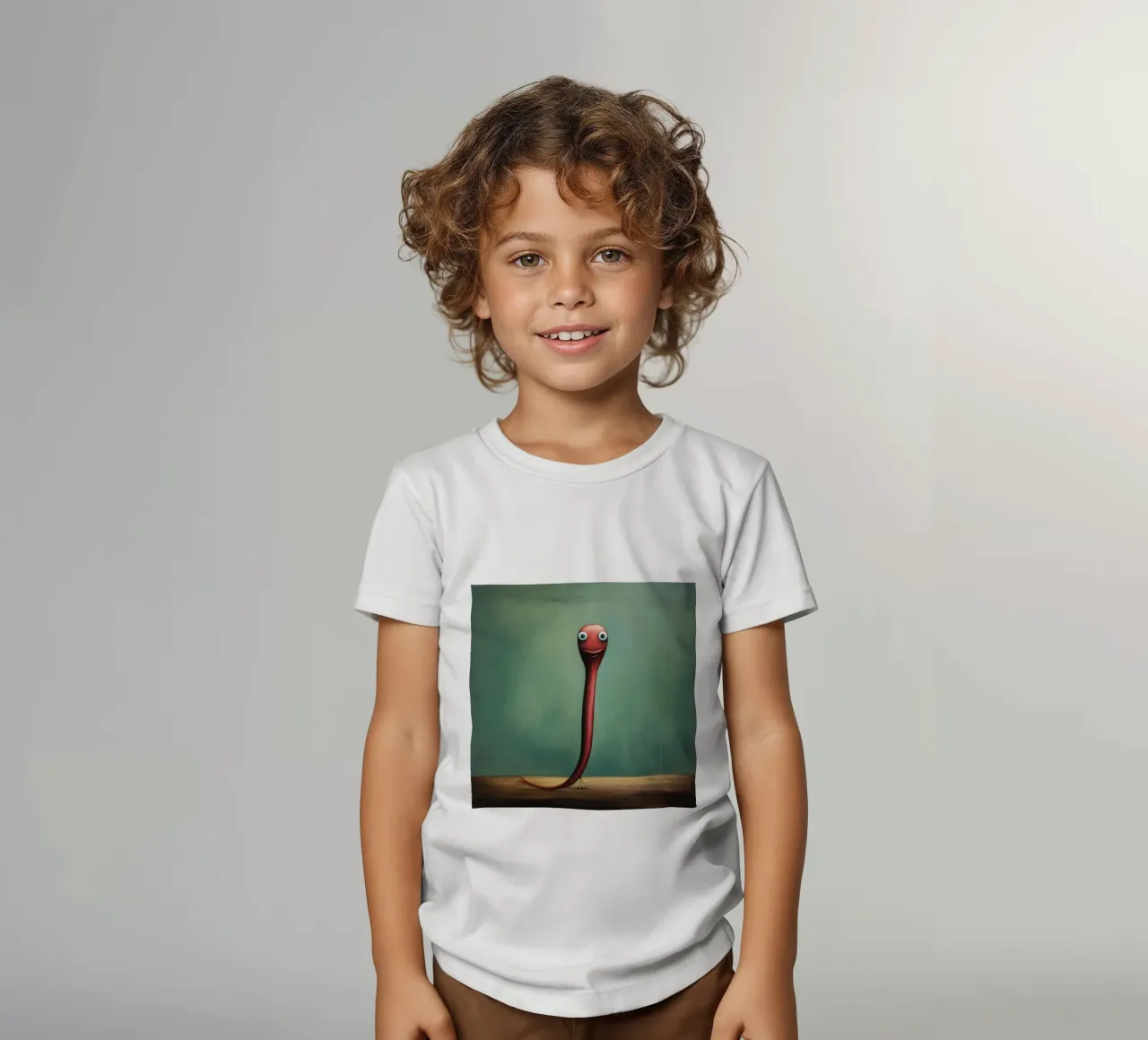 Minimo Eel t-shirt bambini da Minimal Animal Art