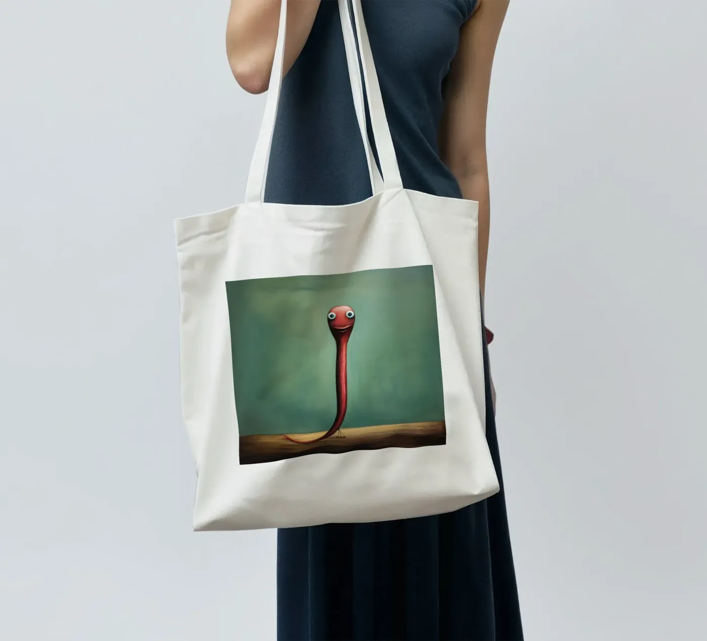 Minimo Eel borsa in juta da Minimal Animal Art