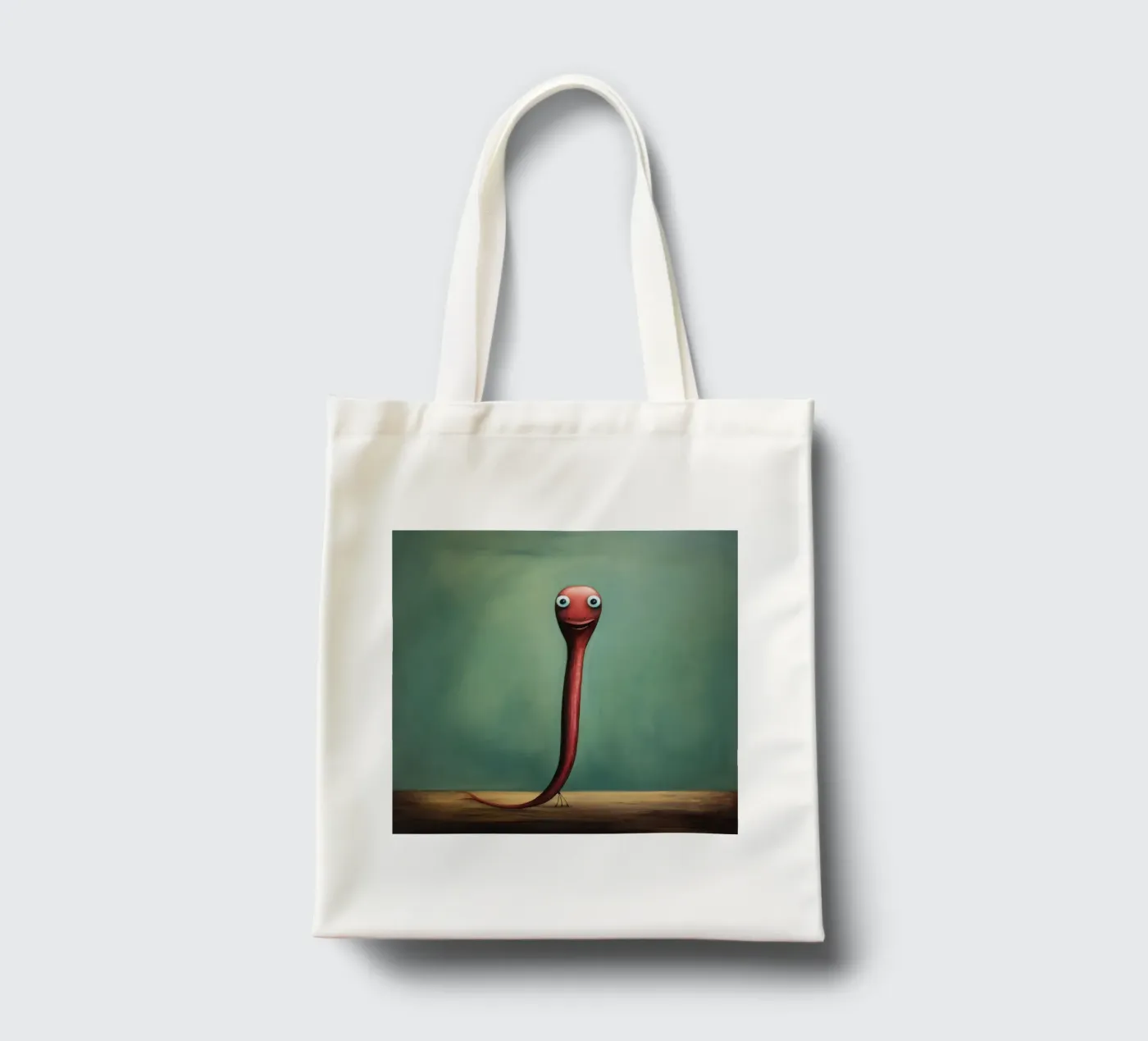Minimo Eel borsa in juta da Minimal Animal Art