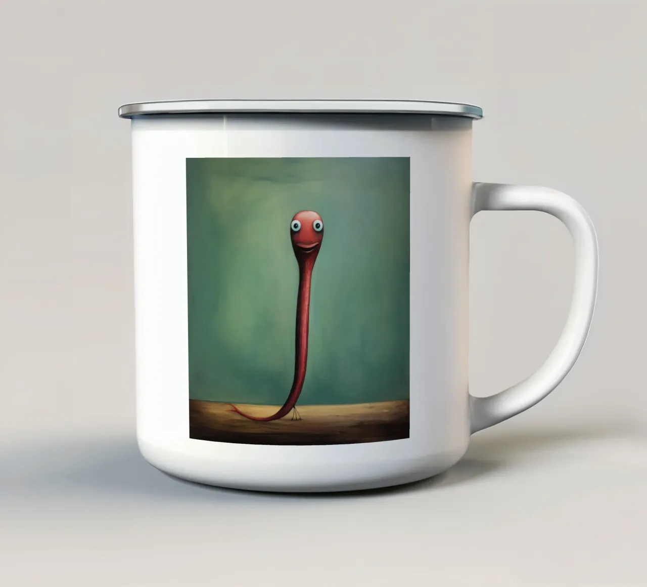 Anticipo minimo 3 tazza in smalto da Minimal Animal Art