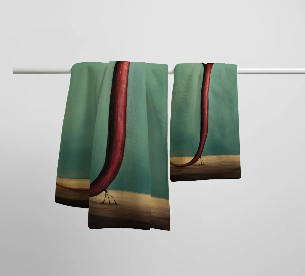 Minimum Advance 3 towel by Minimal Animal Art