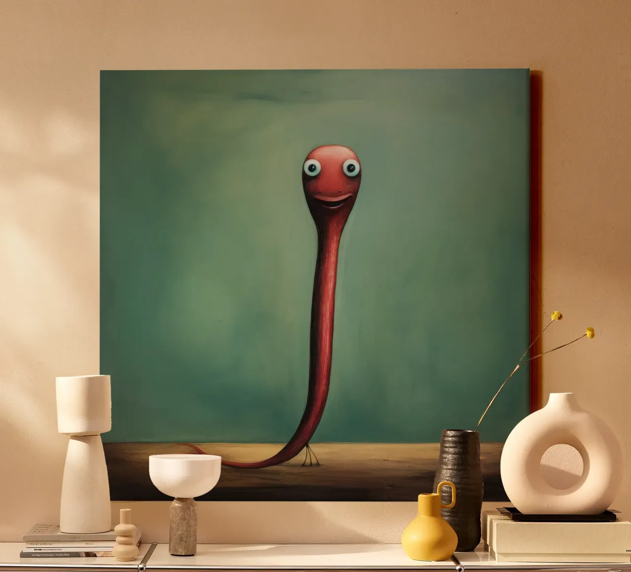 Minimum Eel toile de Minimal Animal Art