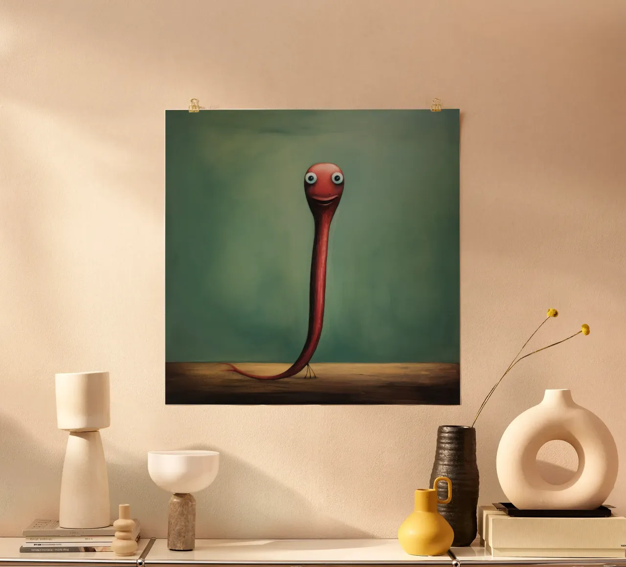 Minimo Eel poster da Minimal Animal Art