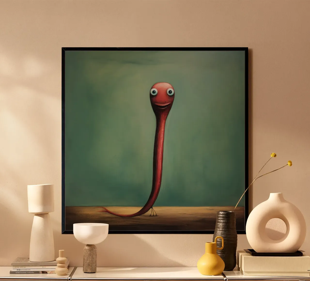 Minimo Eel poster da Minimal Animal Art