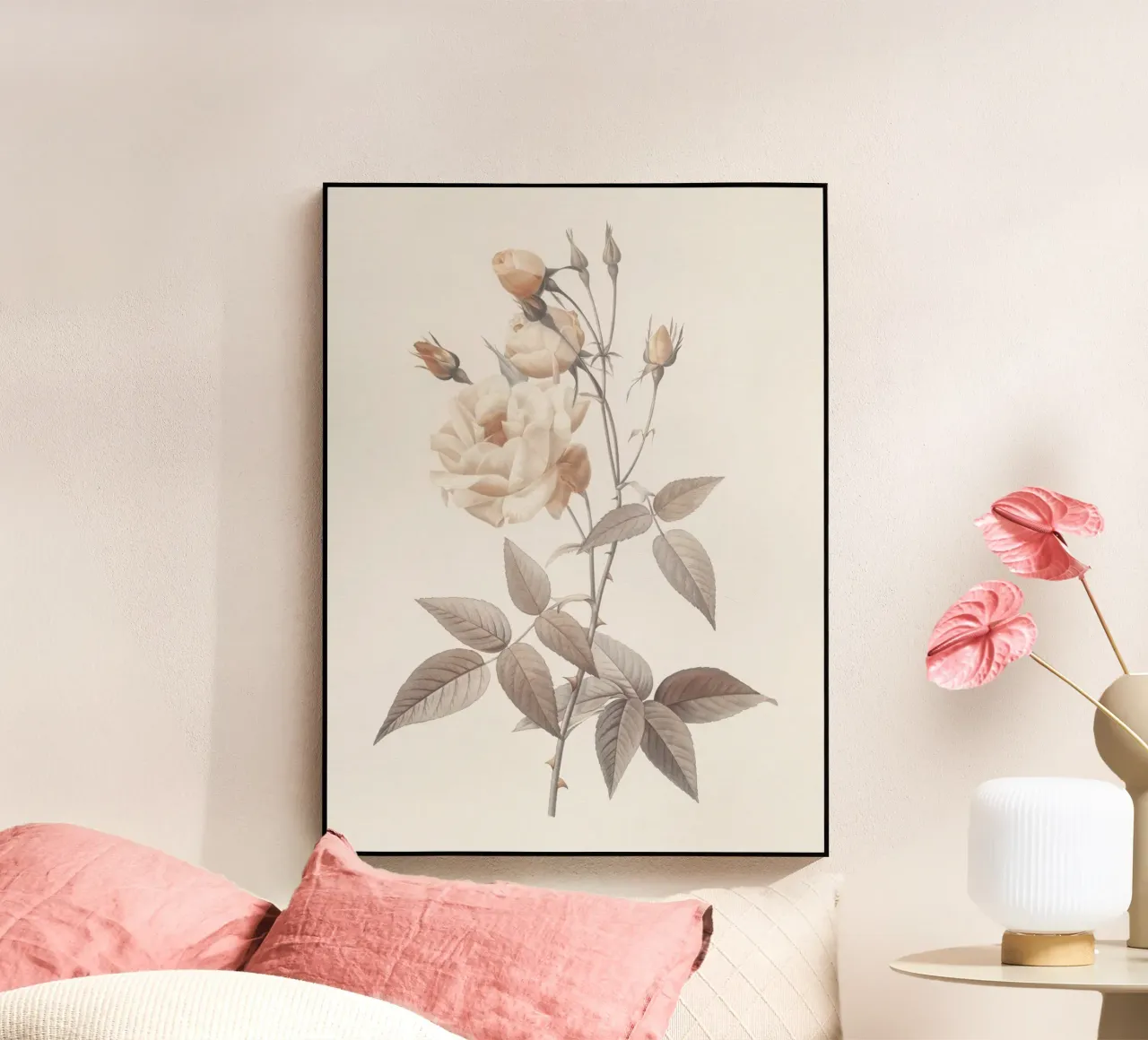 Rosa d'oro plexiglass da Botanical